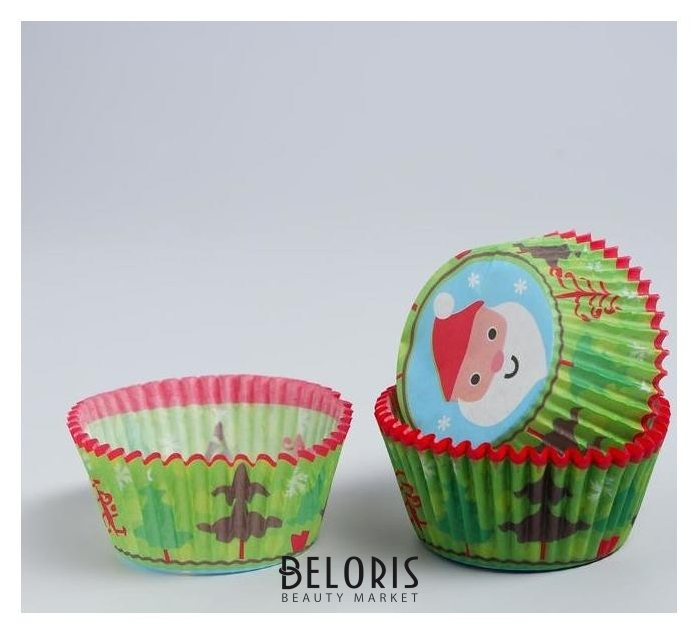 Украшение для кексов «Дед мороз», набор 24 шт 
Украшение для кексов «Дед мороз», набор 24 шт