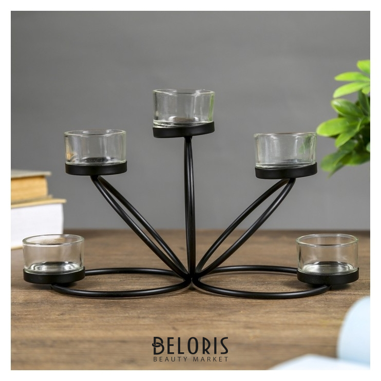 Подсвечник на 5 свечей Кольца 16х12х29 см
Подсвечник на 5 свечей Кольца 16х12х29 см