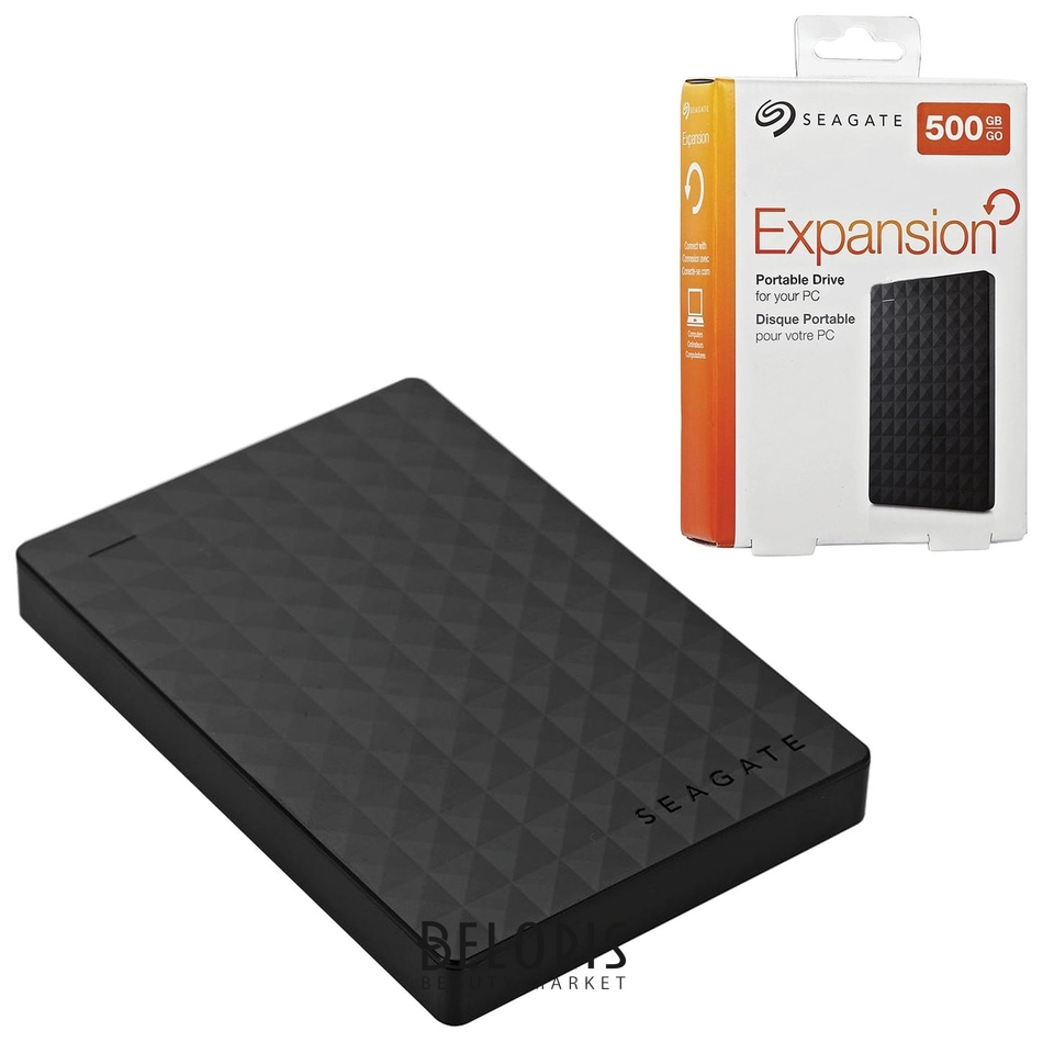 

Диск жесткий внешний HDD SEAGATE "Expansion", 500 GB, 2,5", USB 3.0, черный
