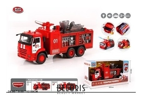 

Пожарная машина инерционная со светом и звуком