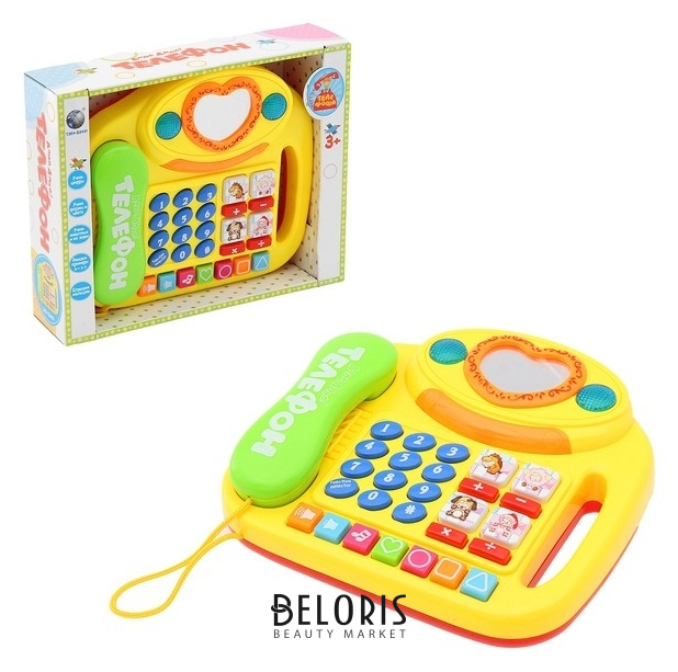 

Игрушка «Телефоша» с трубкой, изучаем цифры и животных