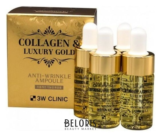 

Сыворотка для лица с золотом и коллагеном Collagen Luxury Gold Anti Wrinkle Ampoule