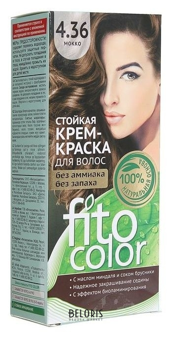 

Стойкая крем-краска для волос Fitocolor, тон мокко, 115 мл