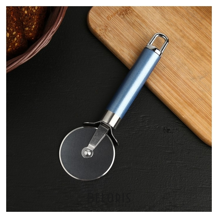 

Нож для пиццы и теста Lagoona, 19 см, нержавеющая сталь, цвет голубой металлик