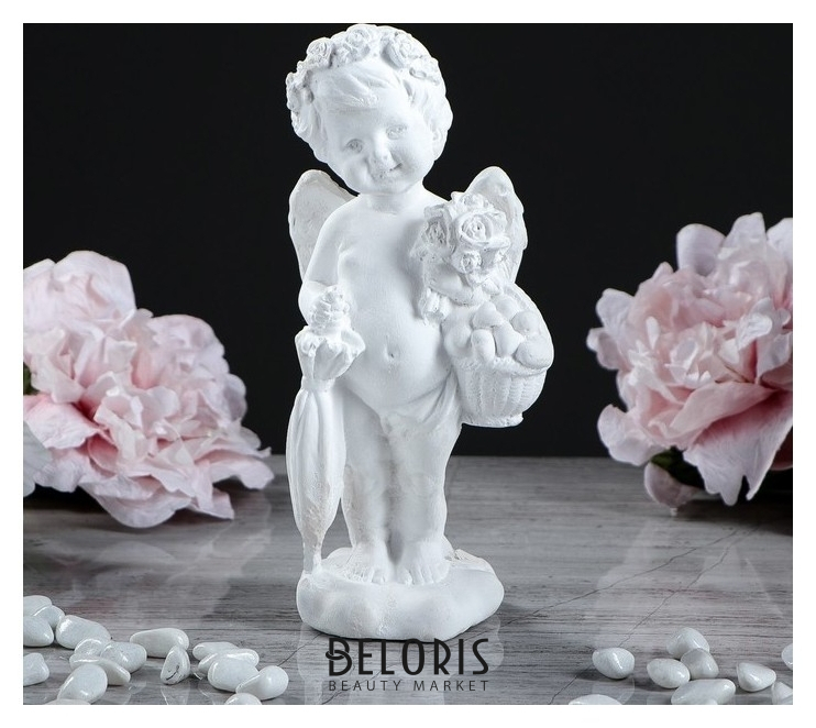 

Статуэтка "Ангел с зонтиком", белый, 21 см