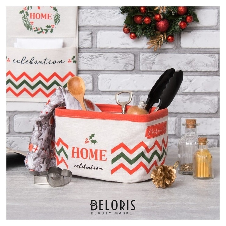 

Текстильная корзинка этель "Home" 14х7,2 см