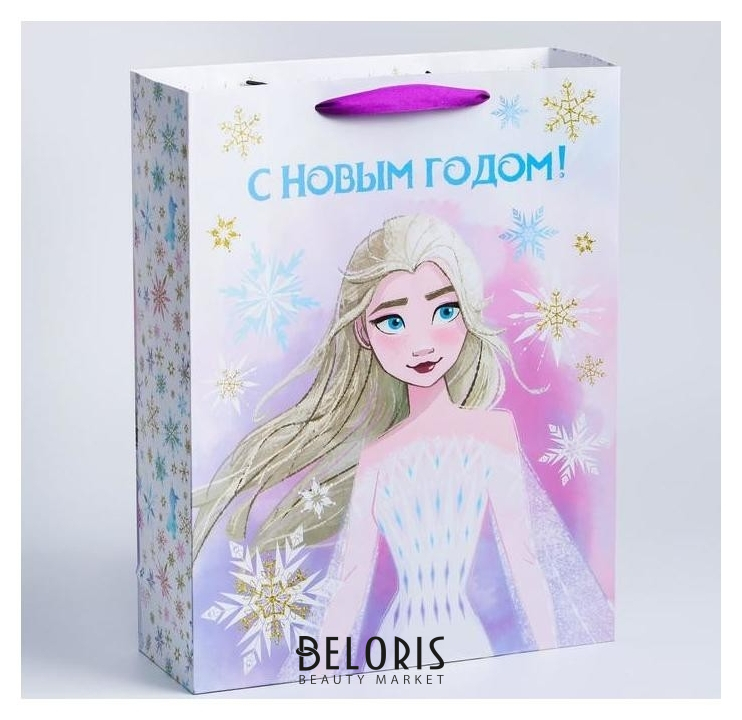 

Пакет ламинат вертикальный "С новым годом!", 31х40х11 см, холодное сердце