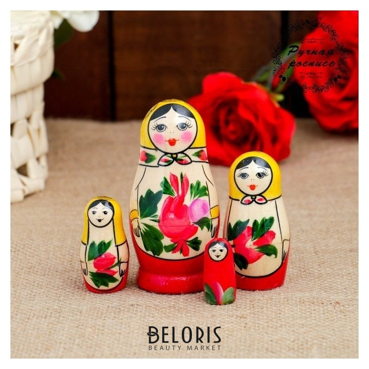 

Матрешка "Семеновская", 4 кукольная, высшая категория