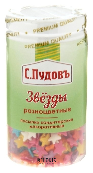 

Кондитерская посыпка «С.пудовъ», звёзды, 40 г