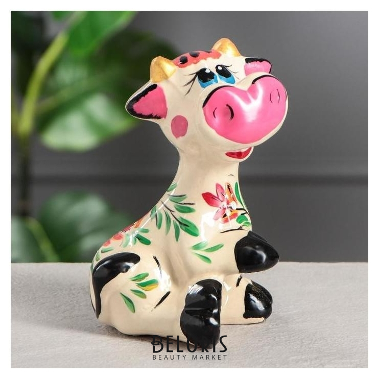 

Копилка "Коровка", символ года 2021, разноцветная, 17 см