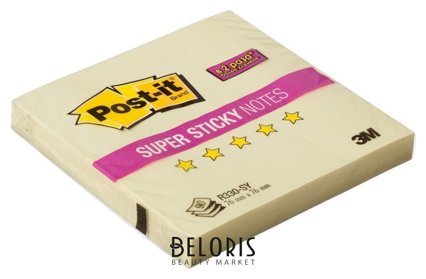 

Блок-кубик Post-it Super Sticky Z-блок (76х76, канареечный желтый, 90 л