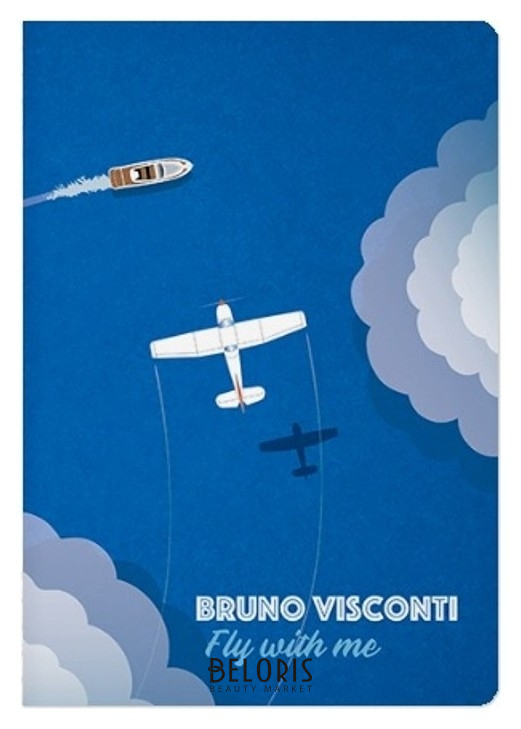 

Тетрадь общая а5,40л,кл,скрепка Bruno Visconti FLY With ME 7-40-001/45