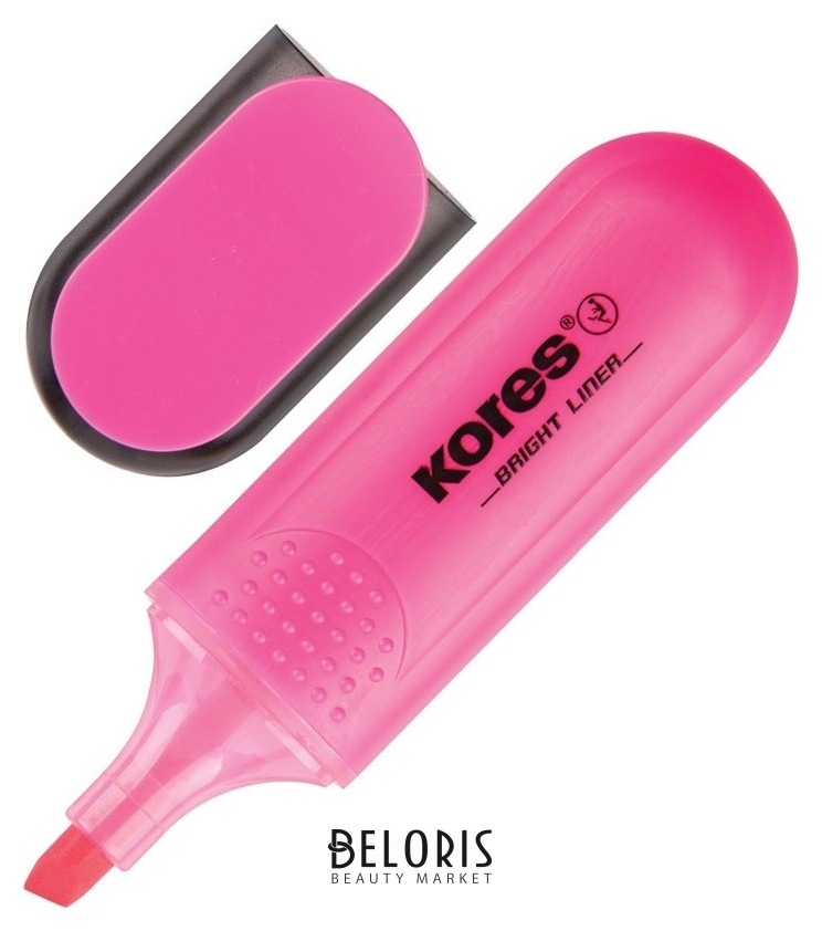 

Маркер выделитель текста Kores розовый 1-5мм 36102