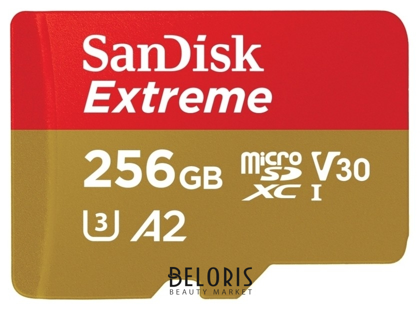 

Карта памяти Sandisk Extreme Microsdxc Uhs-i A2 +ад, Sdsqxa1-256g-gn6ma