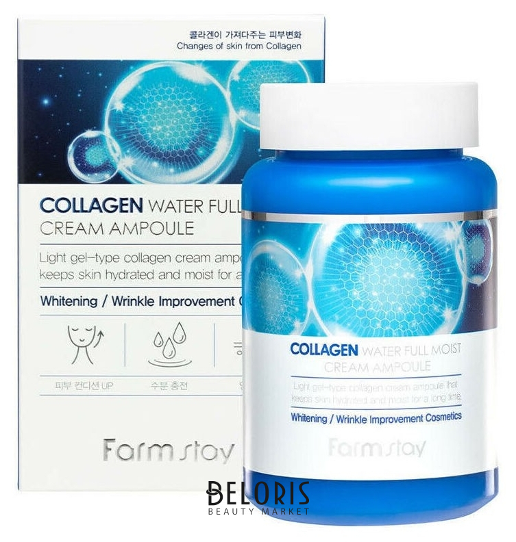 

Ампульный крем для лица с коллагеном Collagen Water Full Moist Cream Ampoule