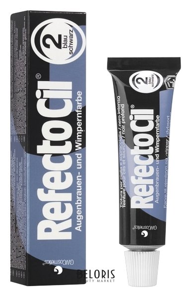 

Краска для бровей Refectocil, Тон 02 сине-черный, Краска для бровей и ресниц "Refectocil"
