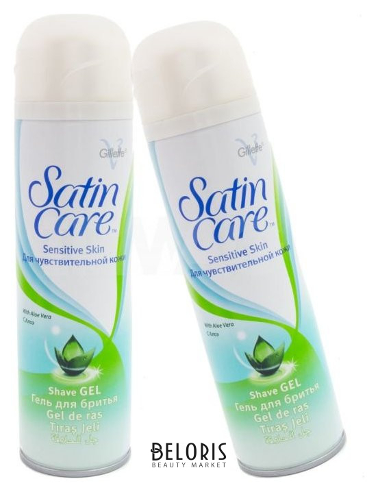 Гель для бритья для женщин gillette satin care sensitive skin